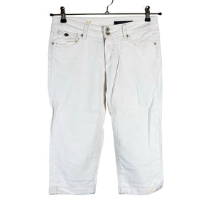 Unisex Tommy Hilfiger - Teksast poolpikad püksid, suurus W27 - Looduslik valge (1)