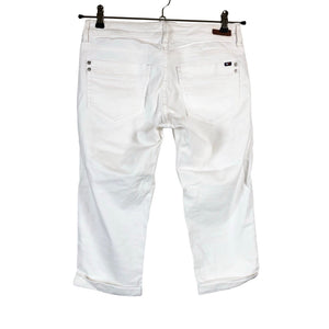 Unisex Tommy Hilfiger - Teksast poolpikad püksid, suurus W27 - Looduslik valge (2)