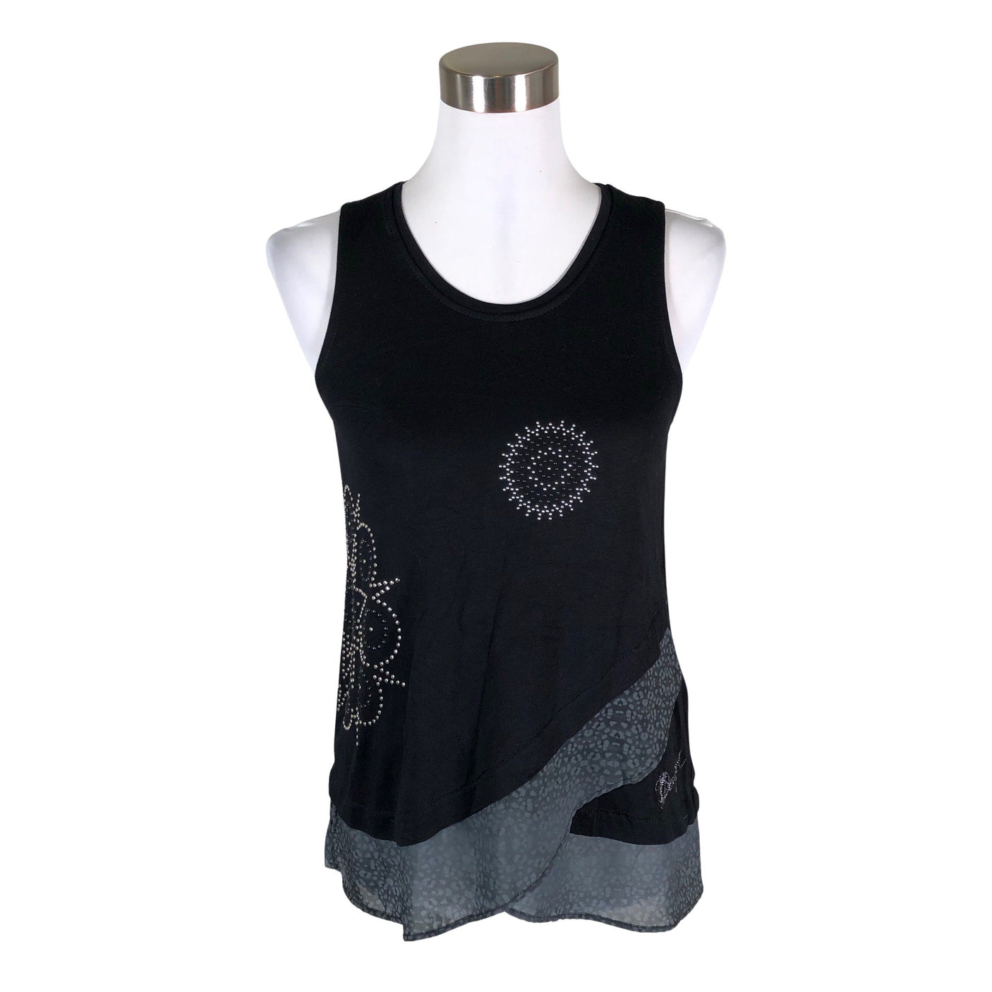Unisex Desigual - Trikotaažist topp, suurus 36 - Must (1)