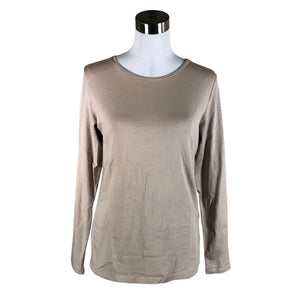 Unisex Essentials - Trikotaažist pluus, suurus 38 - Beige (1)