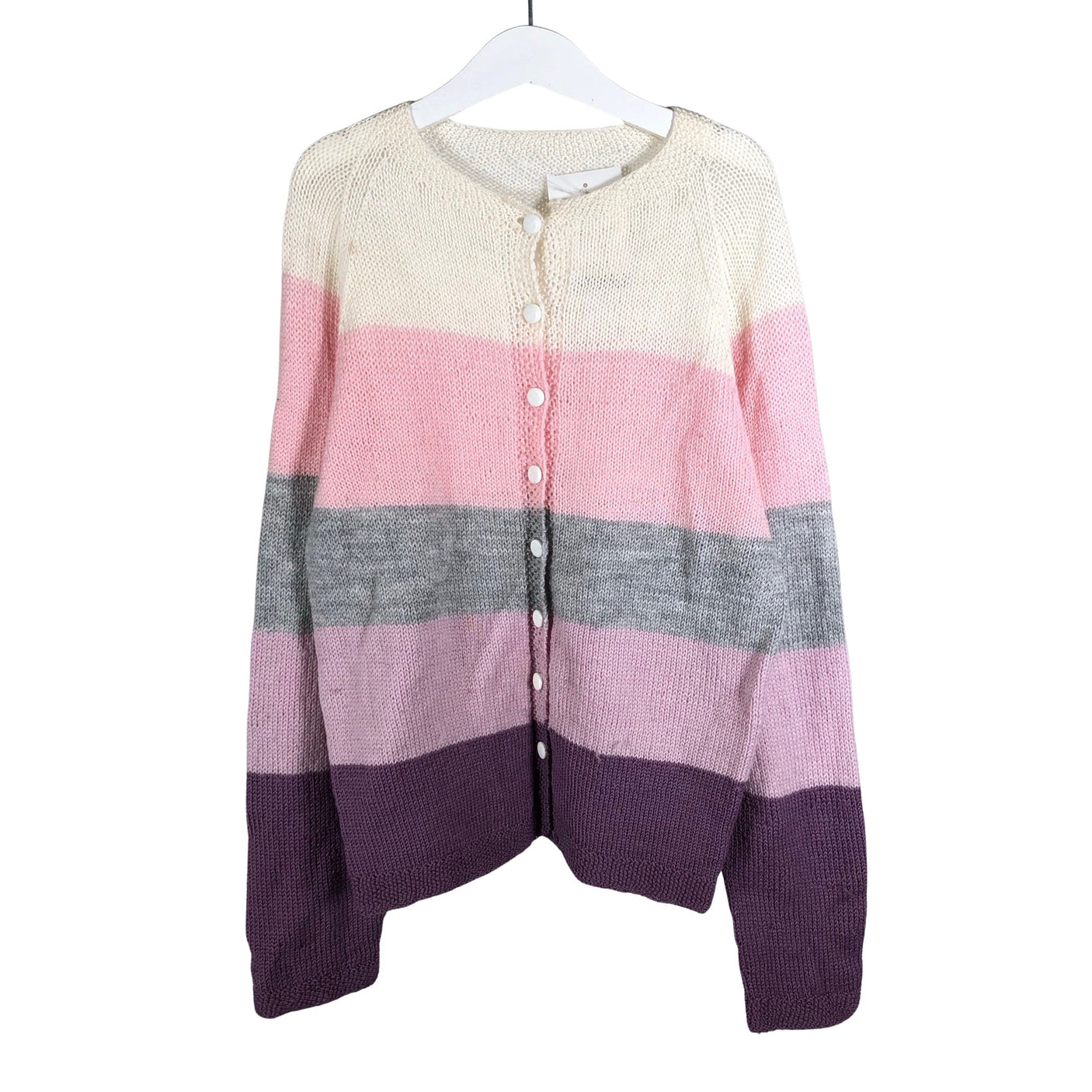 Unisex Handmade - Kardigan, suurus 140 - 146 - Heleroosa (1)