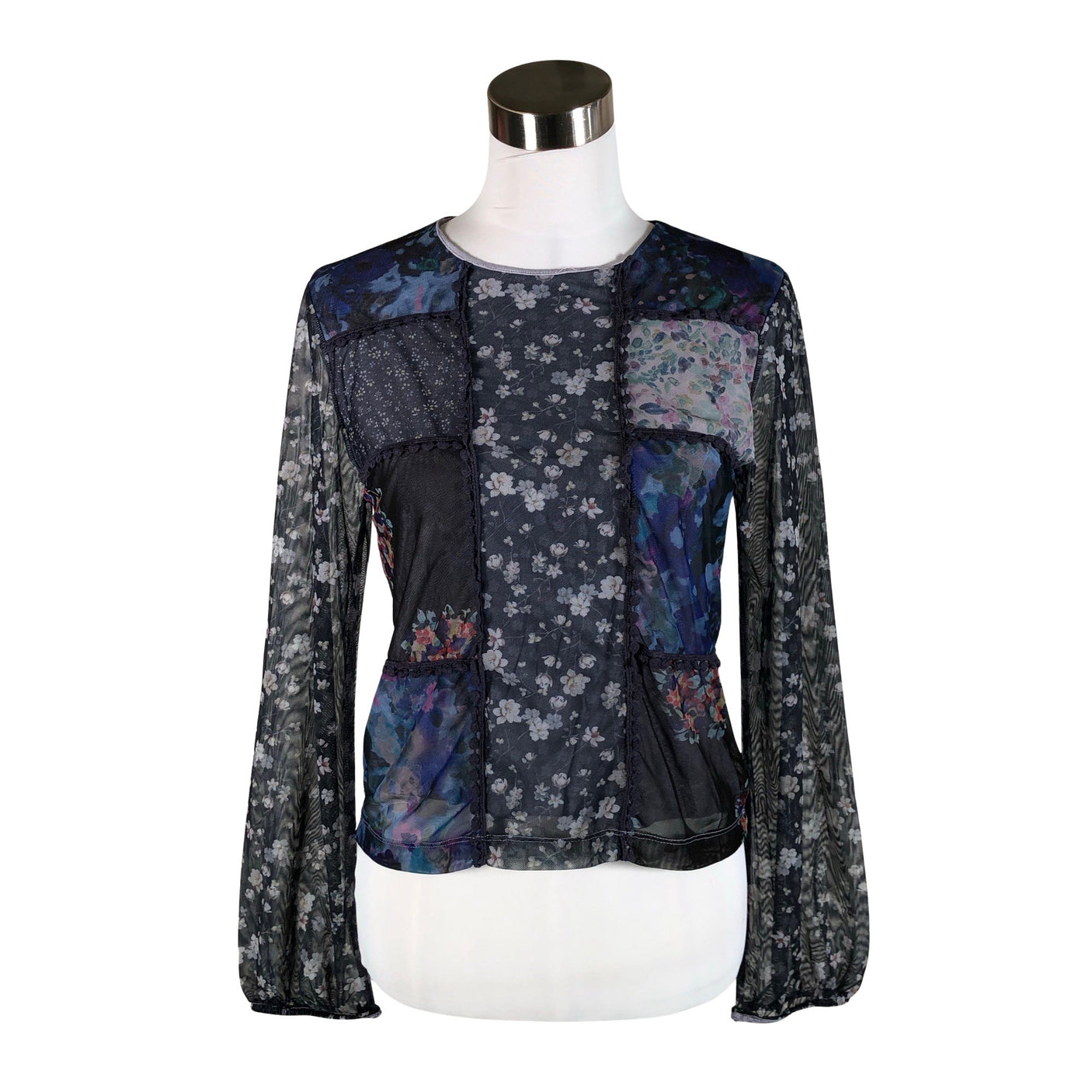 Unisex Desigual - Trikotaažist pluus, suurus 40 - Sinine (1)