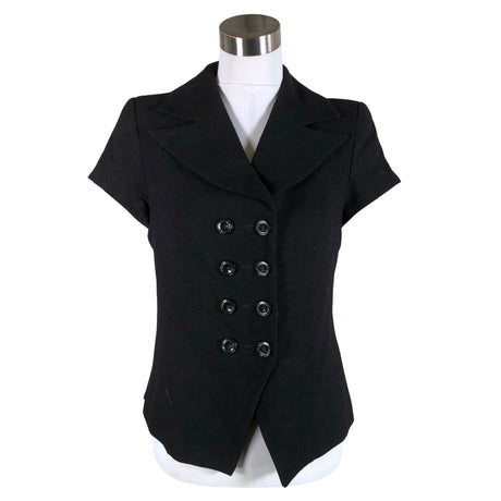 Unisex Muotikuu - Lühikeste käistega pluus, suurus 38 - Must ()