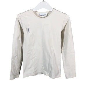 Unisex Gugguu - Trikotaažist pluus, suurus 116 - 122 - Looduslik valge (1)