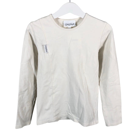 Unisex Gugguu - Trikotaažist pluus, suurus 116 - 122 - Looduslik valge ()