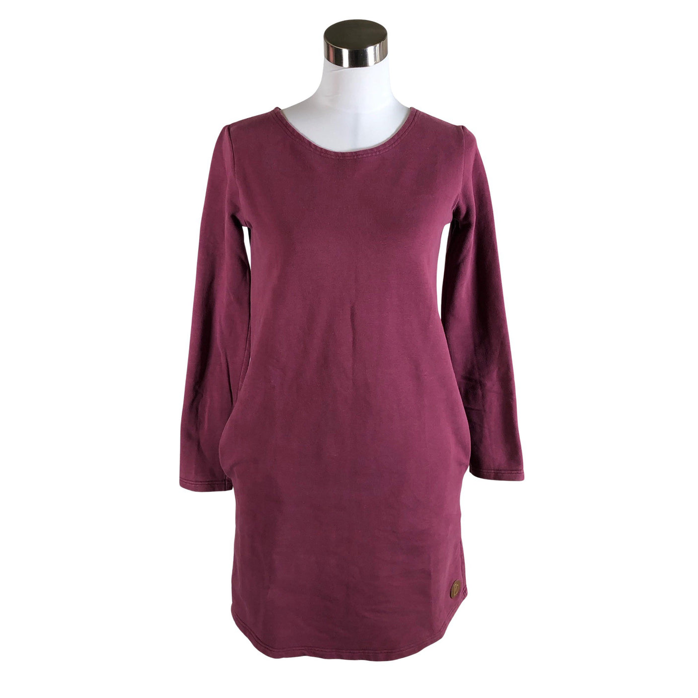 Unisex Blaa - Dressikangast kleit, suurus 36 - Veinipunane (1)