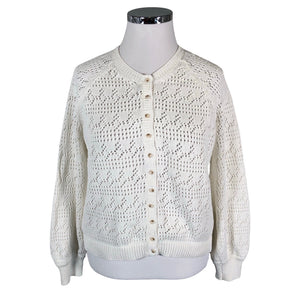 Unisex La Maille Sezane - Kardigan, suurus 42 - Valge (1)