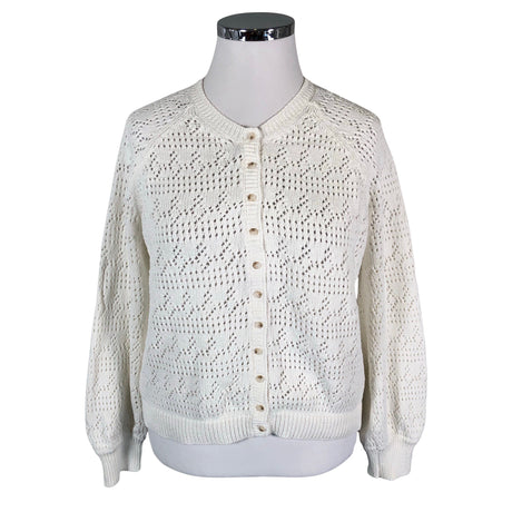 Unisex La Maille Sezane - Kardigan, suurus 42 - Valge ()