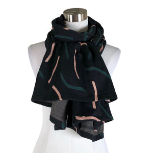 Unisex NOSH - Õhuke sall, suurus Maxi - Must (1)