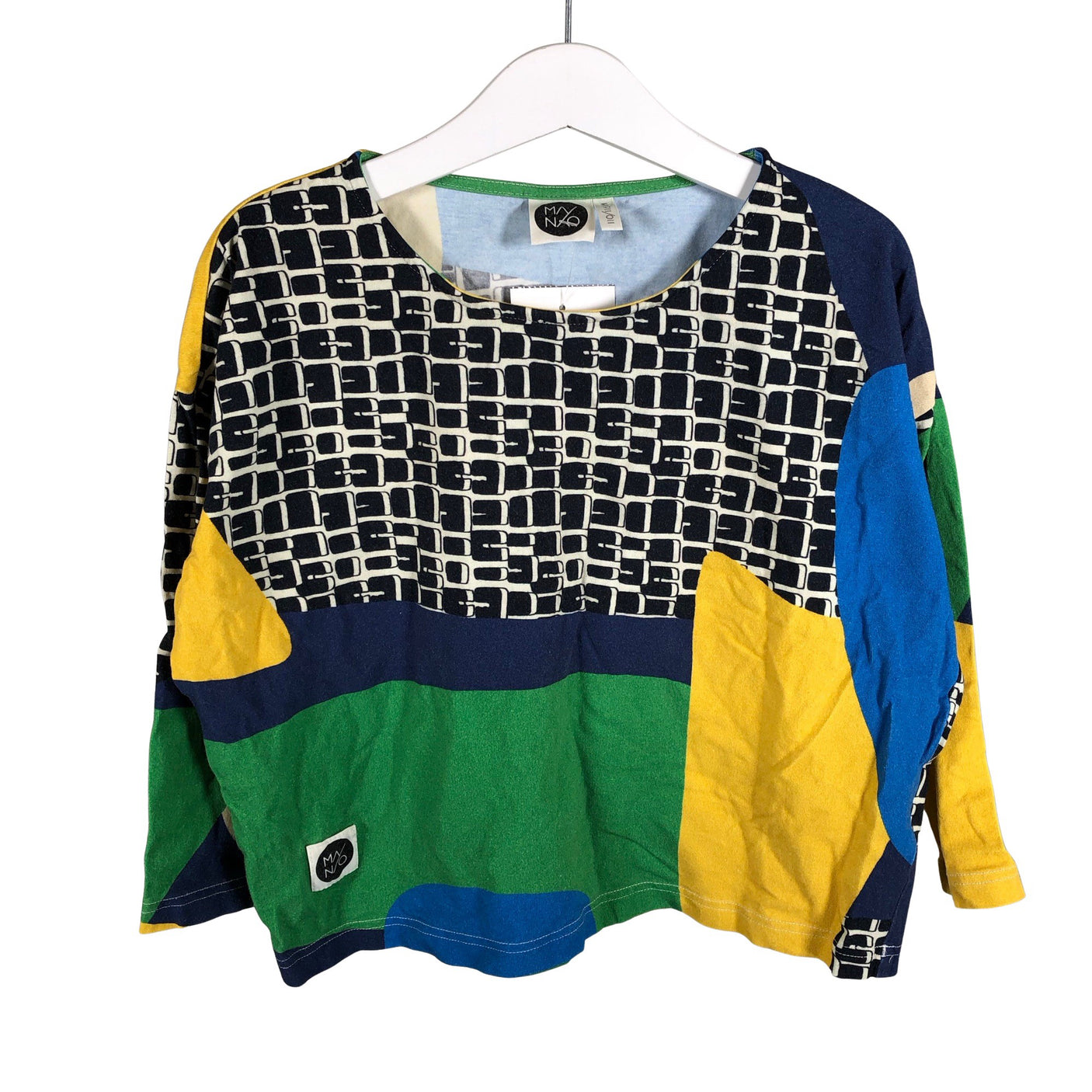 Unisex Mainio - Trikotaažist pluus, suurus 110 - 116 - Sinine (1)