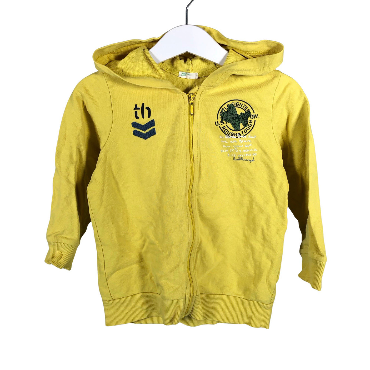 Unisex Benetton - Dressipluus, suurus 86 - 92 - Kollane (1)