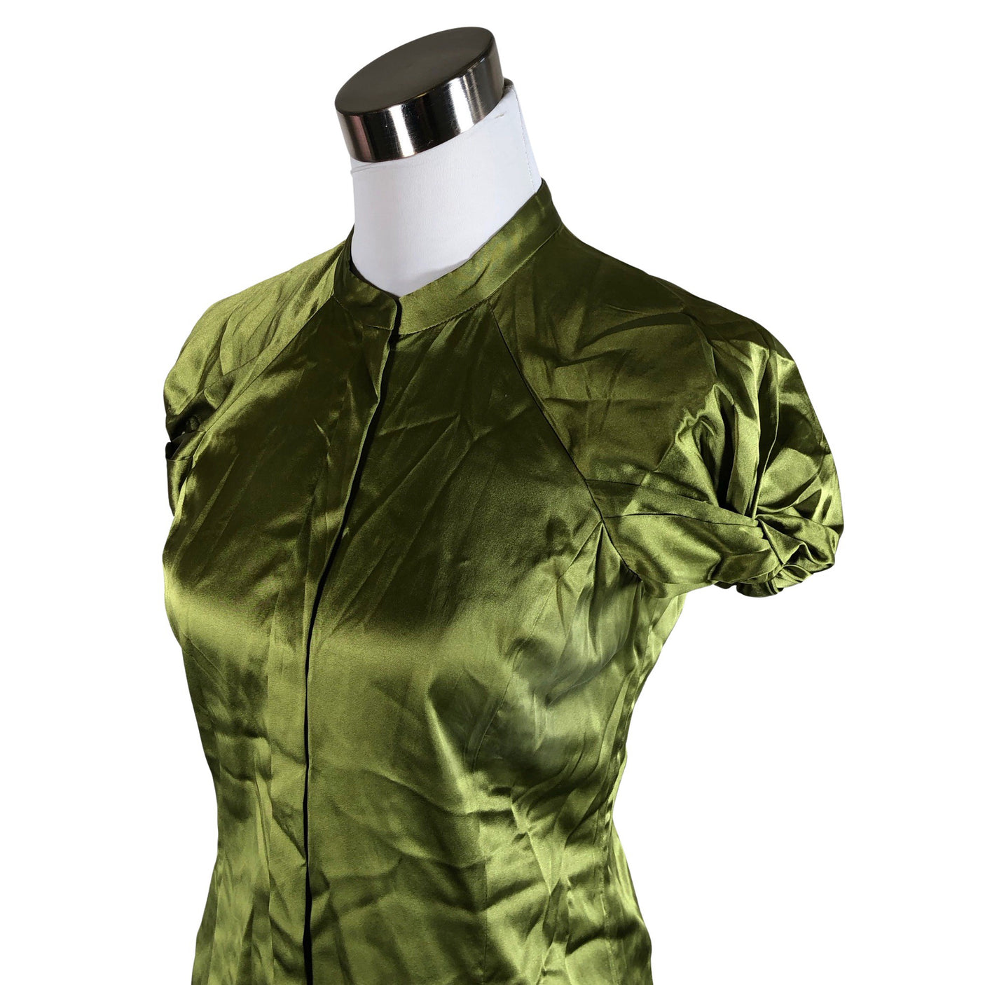 Unisex Hugo Boss - Lühikeste käistega pluus, suurus 34 - Roheline (2)