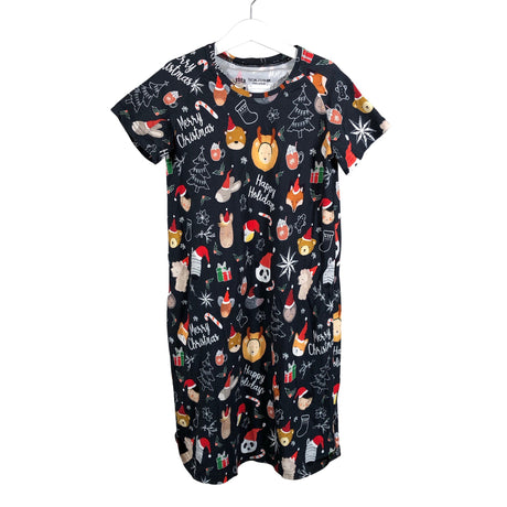 Unisex Ehta - Trikotaažist kleit, suurus 146 - 152 - Must ()
