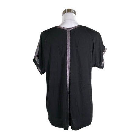 Unisex Soyaconcept - Lühikeste käistega pluus, suurus 36 - Must (2)