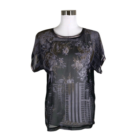 Unisex Soyaconcept - Lühikeste käistega pluus, suurus 36 - Must ()
