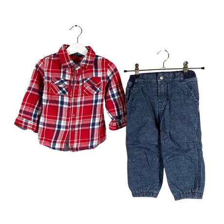 Unisex Polarn O. Pyret - Teksad, suurus 80 - 86 - Sinine ()