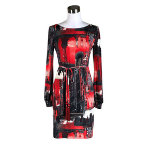 Unisex Donna Nordica - Trikotaažist kleit, suurus 36 - Punane (1)