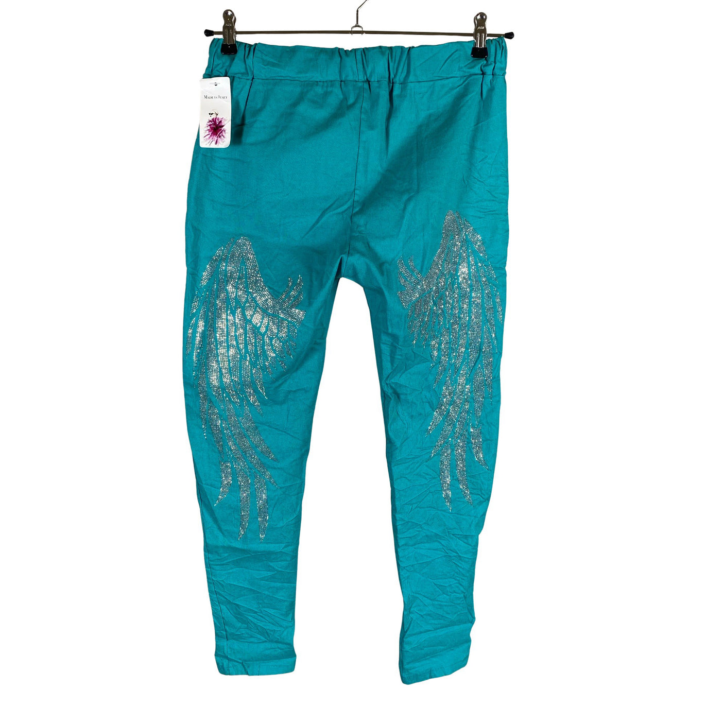 Unisex New Collection - Trikotaažist püksid, suurus 38 - Türkiis (2)