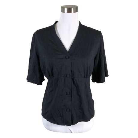 Unisex Nanso - Lühikeste käistega pluus, suurus 40 - Must ()