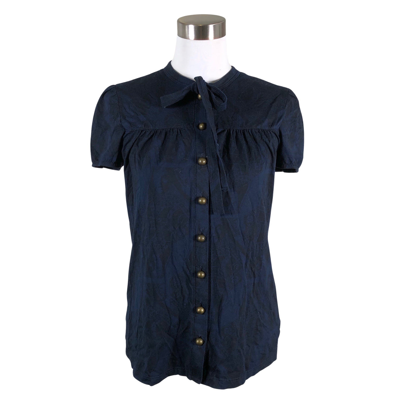 Unisex Nanso - Lühikeste käistega pluus, suurus 40 - Sinine (1)