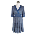 Unisex Max Studio - Trikotaažist kleit, suurus 40 - Sinine ()