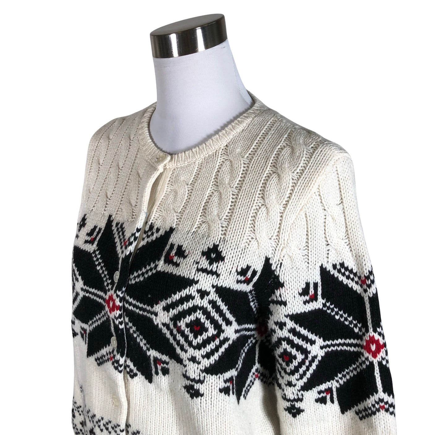 Unisex Lauren Ralph Lauren - Kardigan, suurus 40 - Looduslik valge (3)