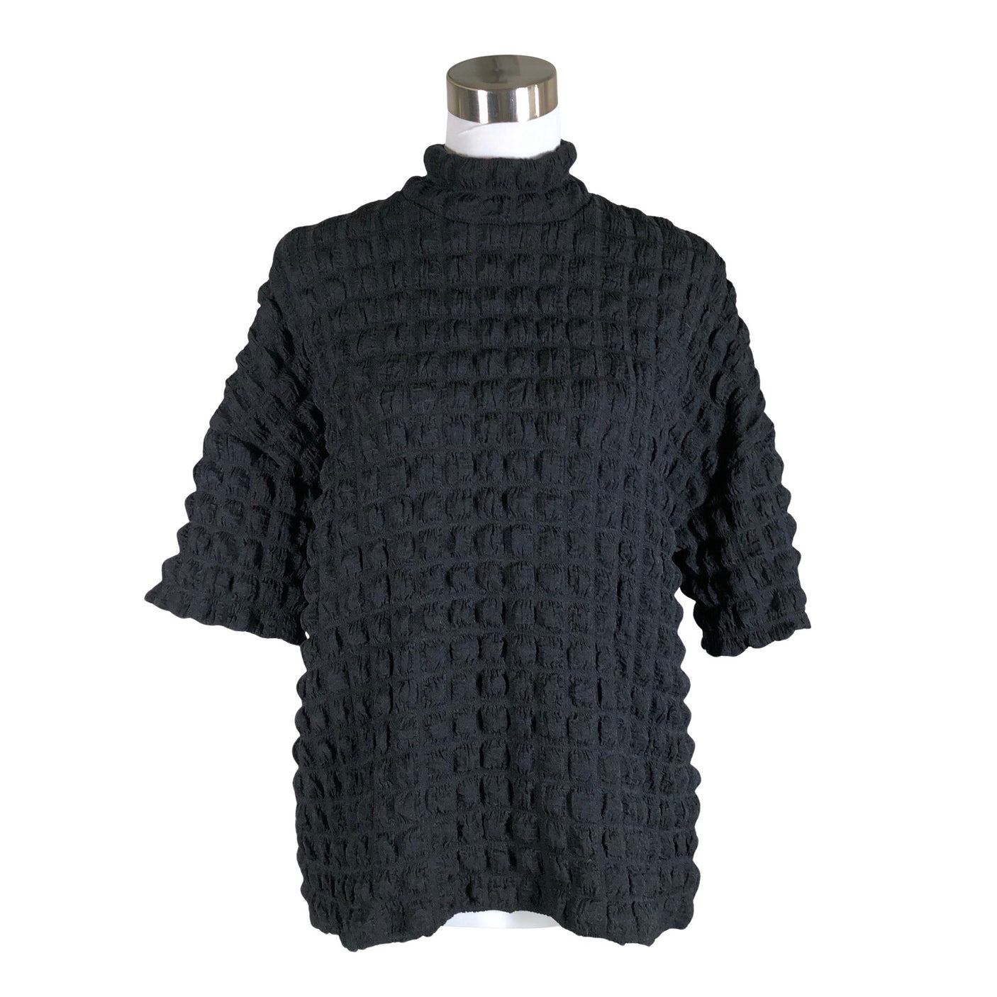 Unisex Selected - Lühikeste käistega pluus, suurus 36 - Must (1)