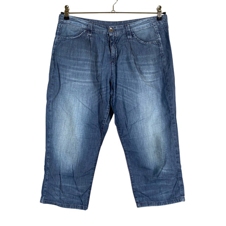 Unisex Benetton - Mittevenivad poolpikad püksid, suurus 40 - Sinine ()