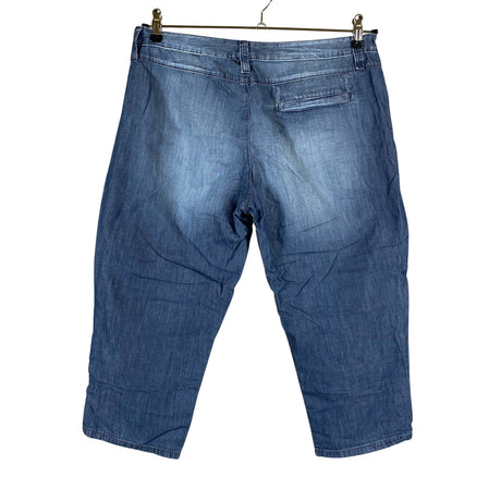 Unisex Benetton - Mittevenivad poolpikad püksid, suurus 40 - Sinine (2)