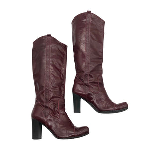 Unisex Mötivi - Saapad, suurus 40 - Veinipunane (1)