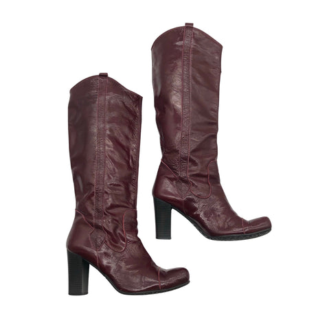 Unisex Mötivi - Saapad, suurus 40 - Veinipunane ()