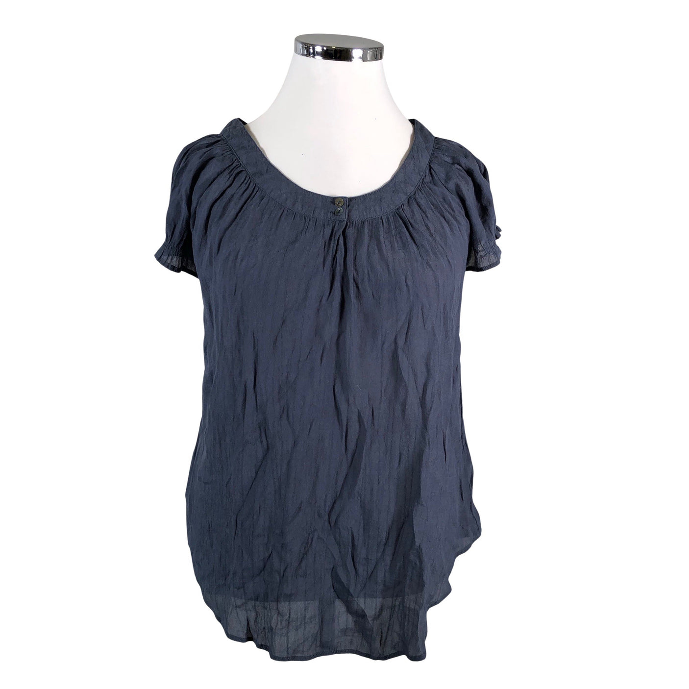 Unisex Saint Tropez - Lühikeste käistega pluus, suurus 42 - Sinine (1)