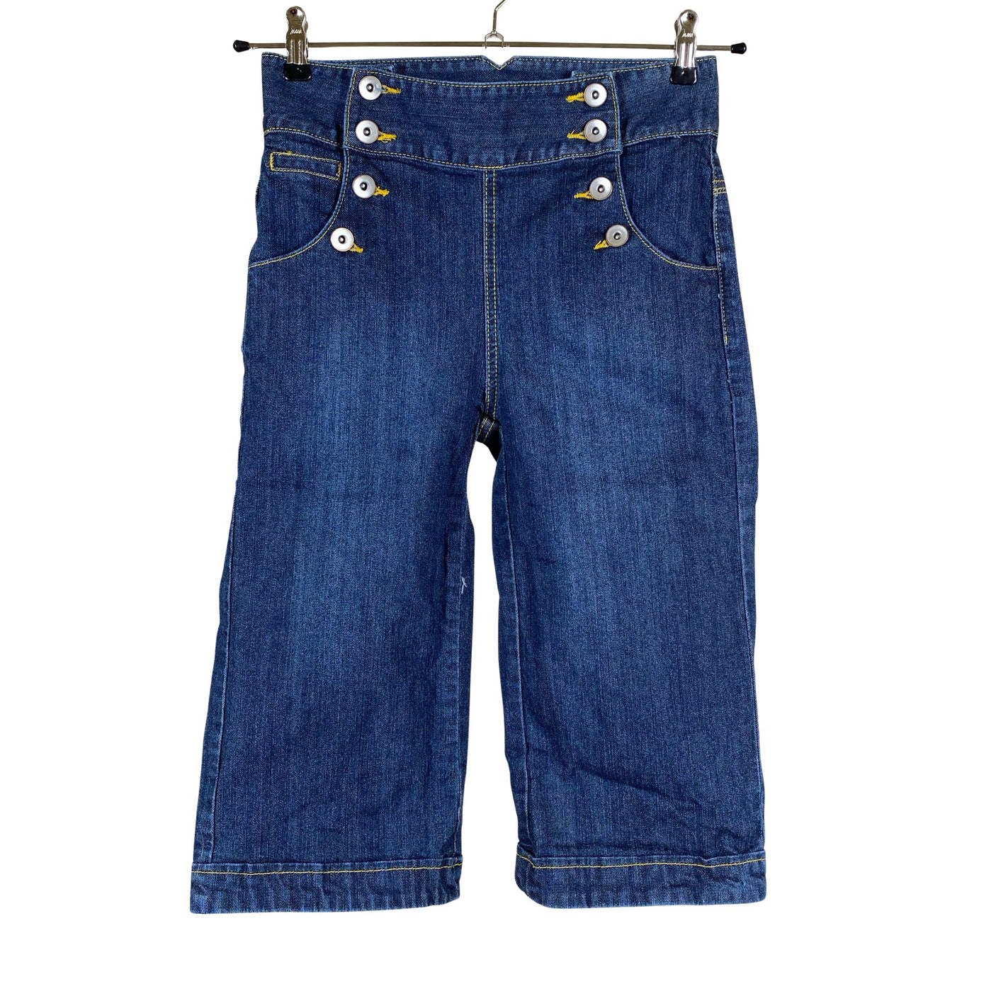 Unisex Peppercorn - Teksast poolpikad püksid, suurus W30 - Sinine (1)