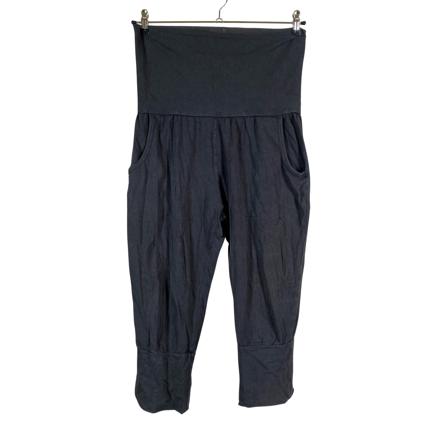 Unisex NOSH - Trikotaažist poolpikad püksid, suurus 40 - Must (1)