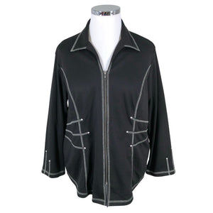 Unisex Liva - Dressikangast jakk, suurus 44 - Must (1)