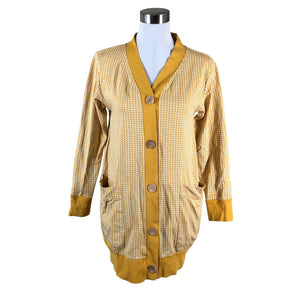 Unisex Blaa - Kardigan, suurus 36 - Kollane (1)