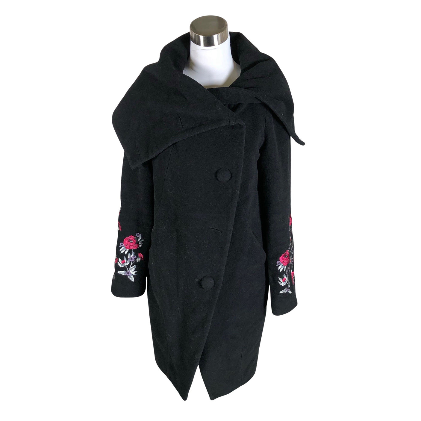 Unisex Monton - Villane mantel, suurus 38 - Must (1)
