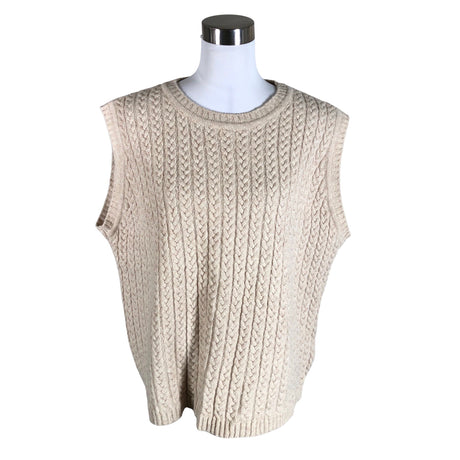 Unisex Papu - Kootud vest, suurus 38 - Beige ()