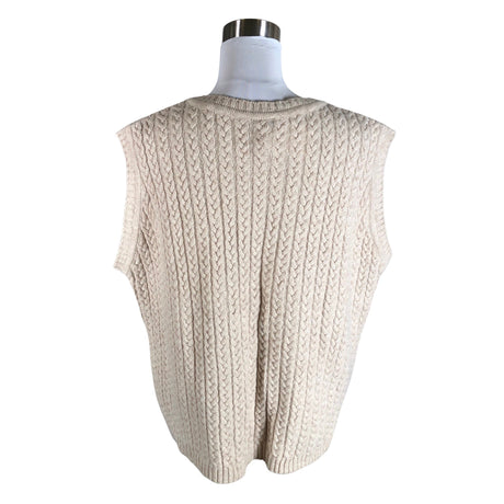 Unisex Papu - Kootud vest, suurus 38 - Beige (2)
