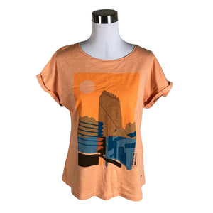 Unisex Lee Cooper - T-särk, suurus 40 - Oranž (1)