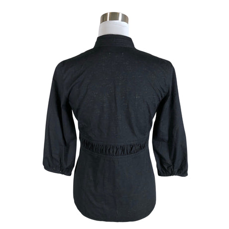 Unisex Tom Tailor - Lühikeste käistega pluus, suurus 36 - Must (2)