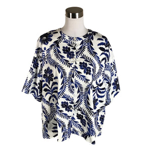 Unisex Milano Italy - Lühikeste käistega pluus, suurus 40 - Valge (1)