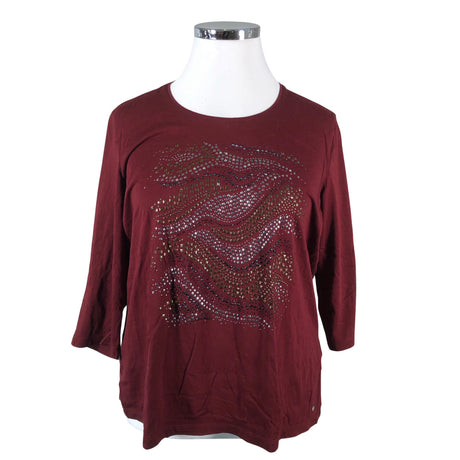 Unisex Gerry Weber - Trikotaažist pluus, suurus 44 - Veinipunane ()