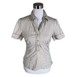 Unisex Monton - Lühikeste käistega pluus, suurus 38 - Valge ()