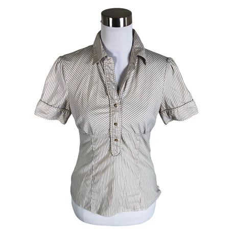 Unisex Monton - Lühikeste käistega pluus, suurus 38 - Valge ()