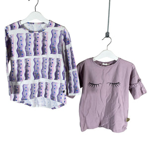 Unisex Vimma - Trikotaažist pluus, suurus 116 - 122 - Lilla (1)