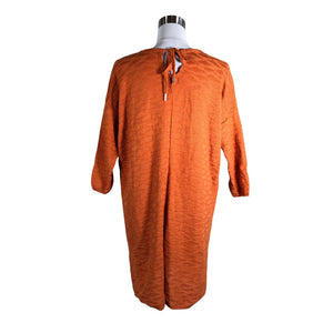Unisex Kaino - Kootud kleit, suurus 38 - Oranž (2)