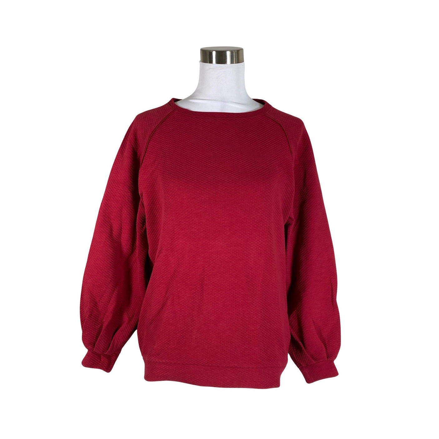 Unisex NOSH - Trikotaažist pluus, suurus 36 - Veinipunane (1)