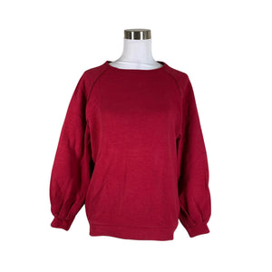 Unisex NOSH - Trikotaažist pluus, suurus 36 - Veinipunane (1)