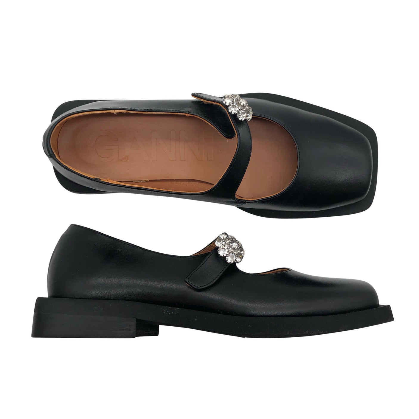 Unisex Ganni - Baleriinad, suurus 37 - Must (1)